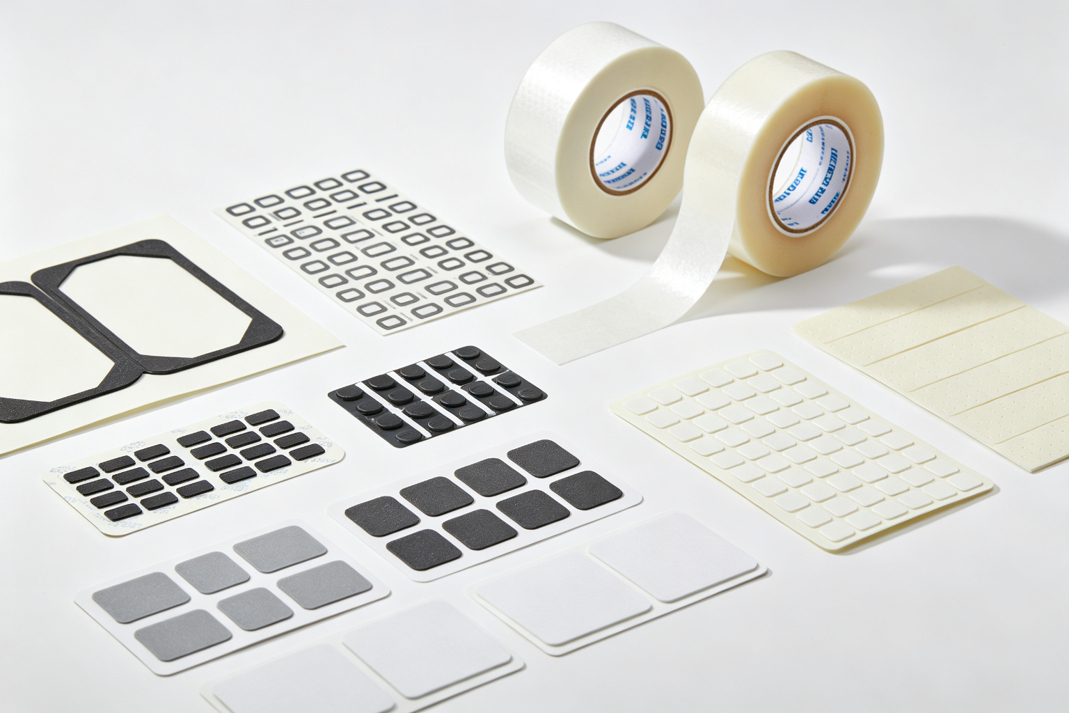 Precision die cut adhesive products