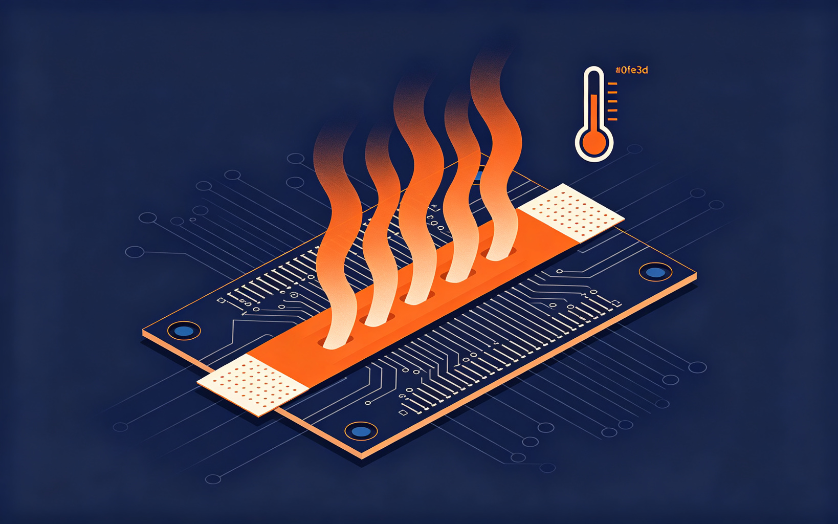 High temperature double-sided tape on circuit board