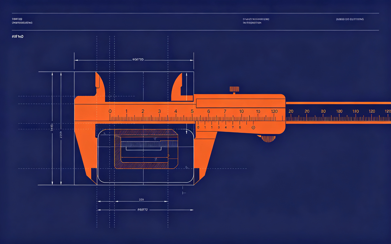Caliper measuring precision die-cut tolerance